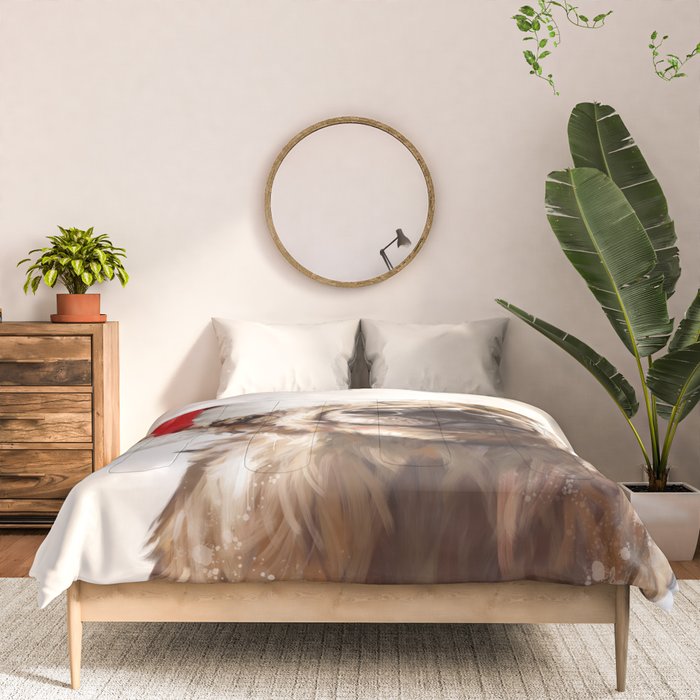 Christmas Highland Cow Comforter Gallery Image 3