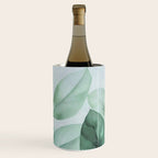 Calm Emerald Foliage Gentle Green Leaves Wine Chiller Gallery Image 1
