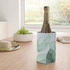 Calm Emerald Foliage Gentle Green Leaves Wine Chiller Gallery Image 4