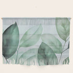 Calm Emerald Foliage Gentle Green Leaves Wall Hanging Gallery Image 1