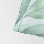 Calm Emerald Foliage Gentle Green Leaves Pillow Sham Gallery Image 4