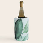 Calm Emerald Foliage Gentle Green Leaves Wine Chiller Gallery Image 2