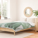 Calm Emerald Foliage Gentle Green Leaves Duvet Cover Gallery Image 2