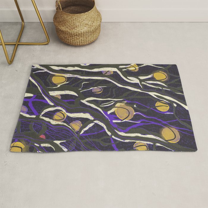 Night in the park Rug Gallery Image 1