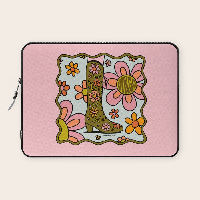 Virgo Groovy Boot Laptop Sleeve Gallery Image 1