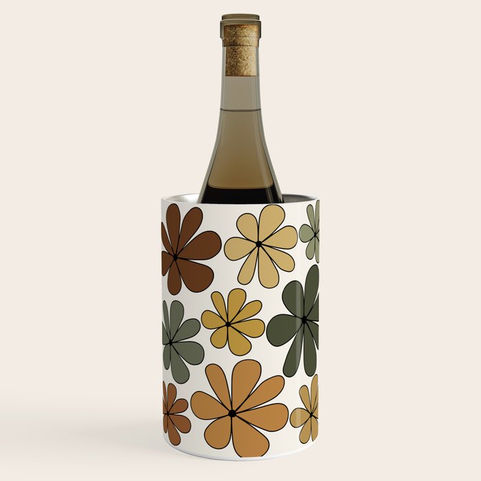 Retro Daisy Pattern Multicolor IX Wine Chiller Gallery Image 3