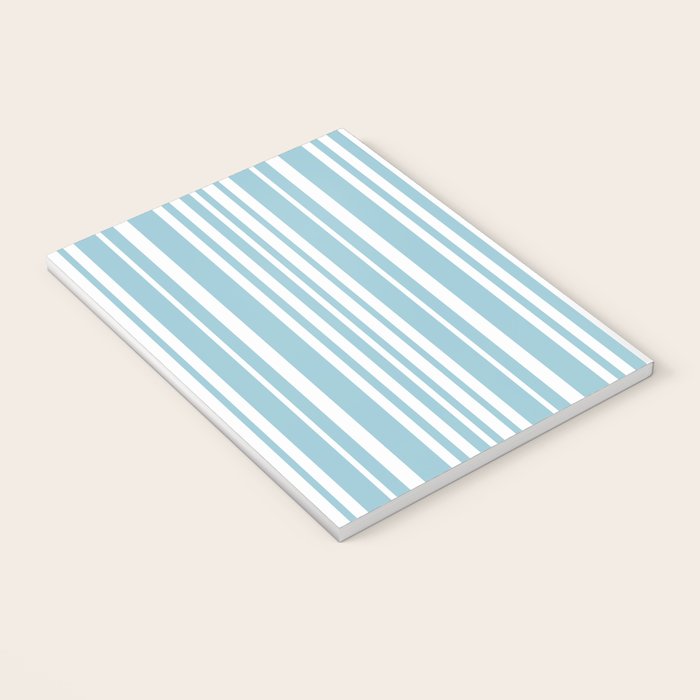 Classic Stripes XXXV - Sky Blue Notebook Gallery Image 3