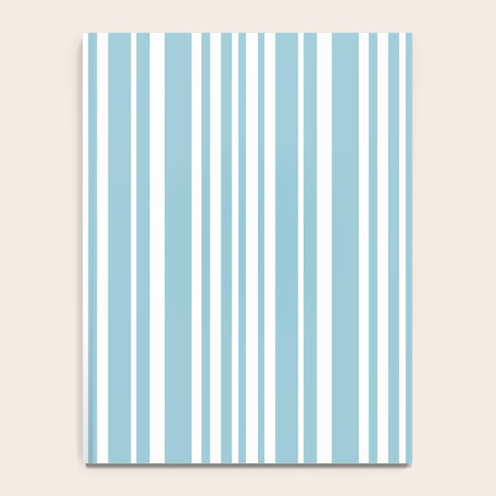 Classic Stripes XXXV - Sky Blue Notebook Gallery Image 4