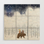 the white forest Wood Wall Art Gallery Image 1