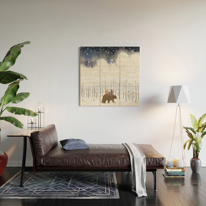 the white forest Wood Wall Art Gallery Image 2