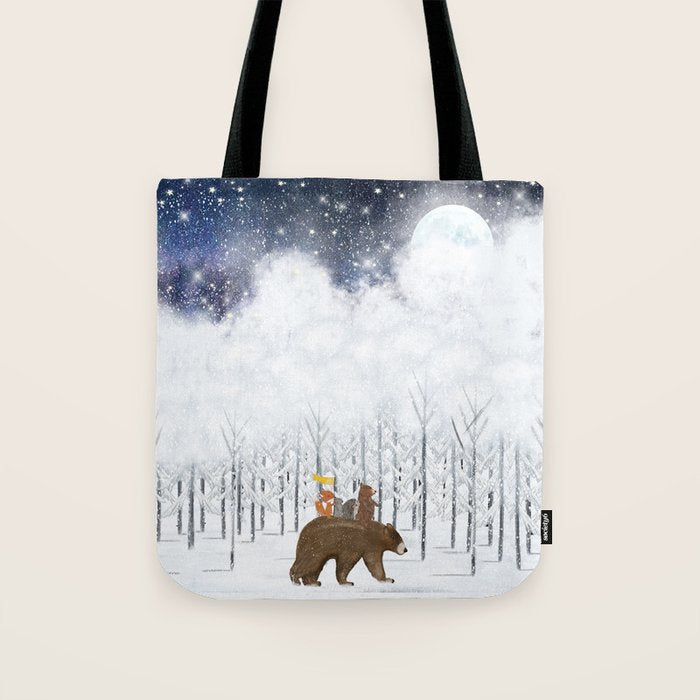 the white forest Tote Bag Gallery Image 1