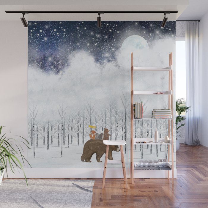 the white forest Wall Mural Gallery Image 1