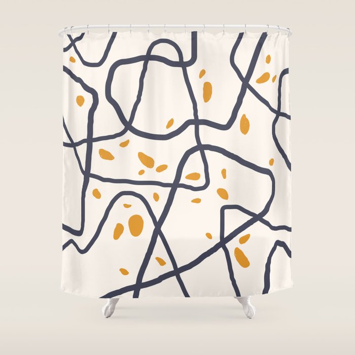 Mountain Contour I Shower Curtain Gallery Image 1
