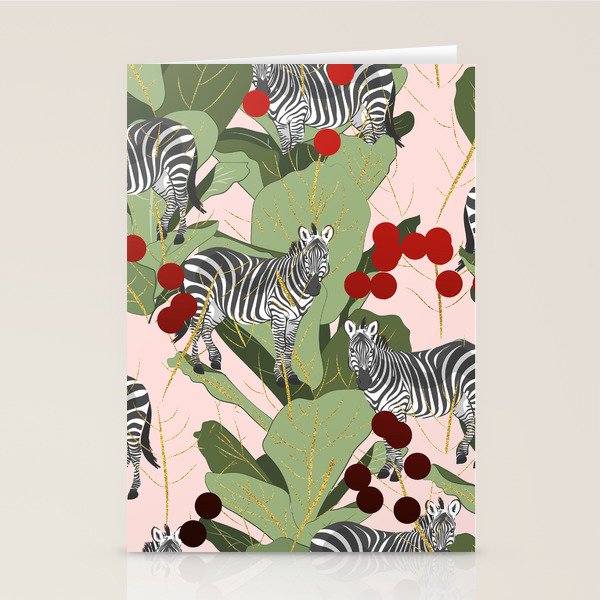 Zebra Harem #society6 #decor #buyart Stationery Card Gallery Image 2
