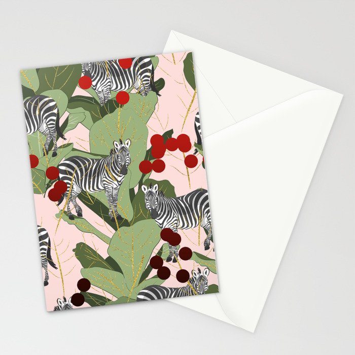 Zebra Harem #society6 #decor #buyart Stationery Card Gallery Image 2