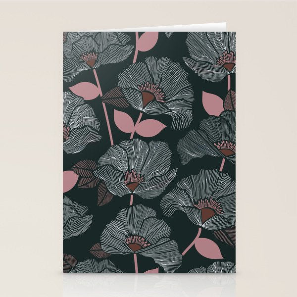 Nocturnal Bloom Stationery Card Gallery Image 2