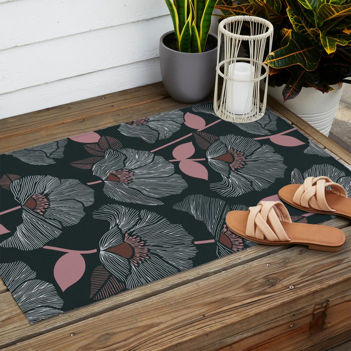 Nocturnal Bloom Outdoor Rug Gallery Image 2