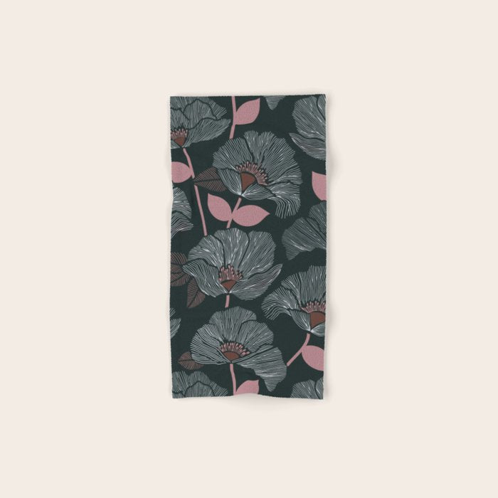 Nocturnal Bloom Bath Towel Gallery Image 1