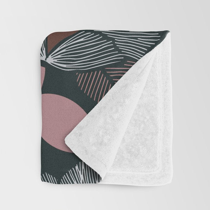 Nocturnal Bloom Throw Blanket Gallery Image 3