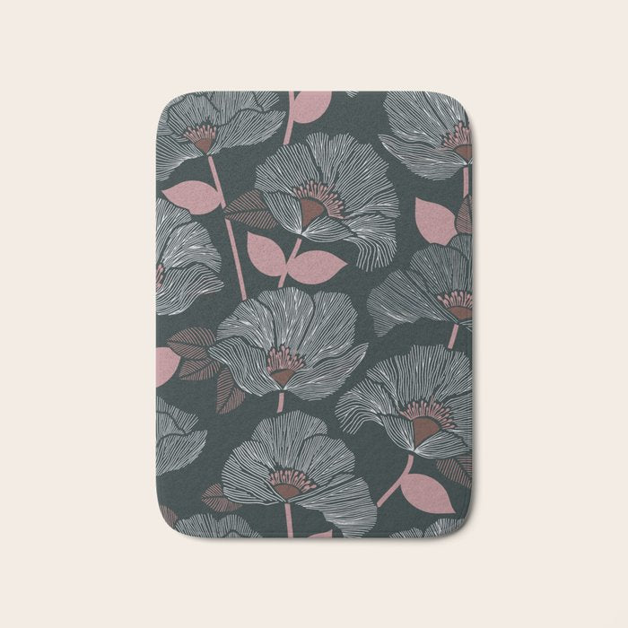 Nocturnal Bloom Bath Mat Gallery Image 1