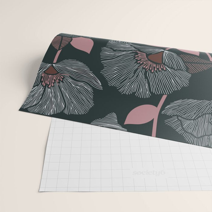 Nocturnal Bloom Wrapping Paper Gallery Image 2