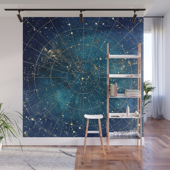 Star Map :: City Lights Wall Mural