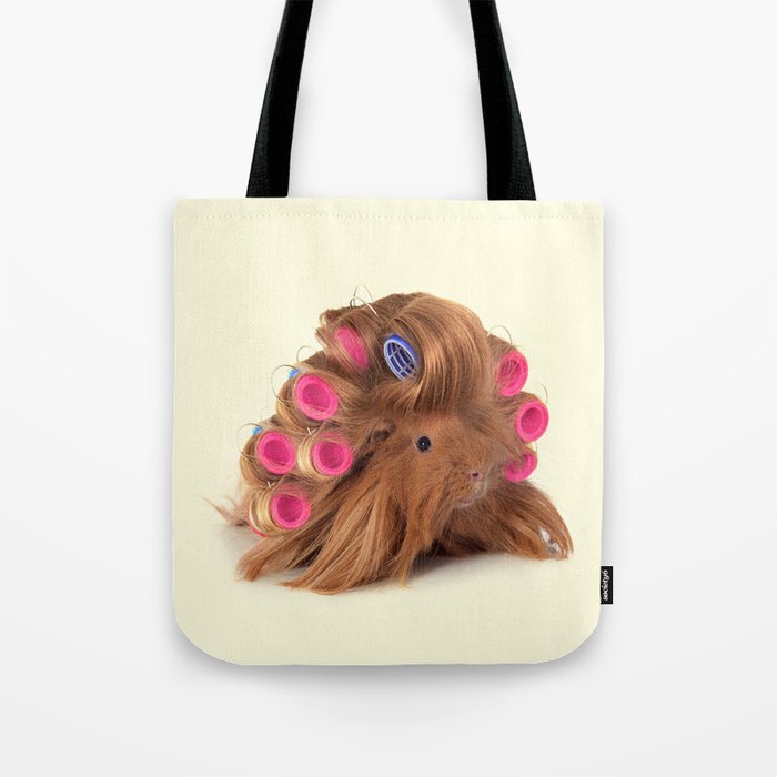 CURLY GUINEA PIG Tote Bag