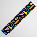 Fun colorful abstract summer shape pattern Table Runner Gallery Image 3