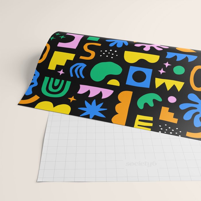 Fun colorful abstract summer shape pattern Wrapping Paper Gallery Image 2