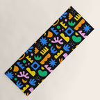 Fun colorful abstract summer shape pattern Yoga Mat Gallery Image 1