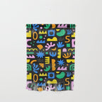 Fun colorful abstract summer shape pattern Wall Hanging Gallery Image 1