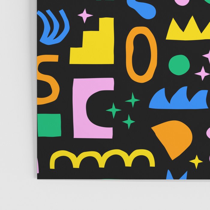 Fun colorful abstract summer shape pattern Poster Gallery Image 3