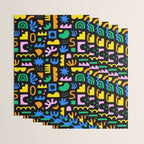 Fun colorful abstract summer shape pattern Wrapping Paper Gallery Image 3