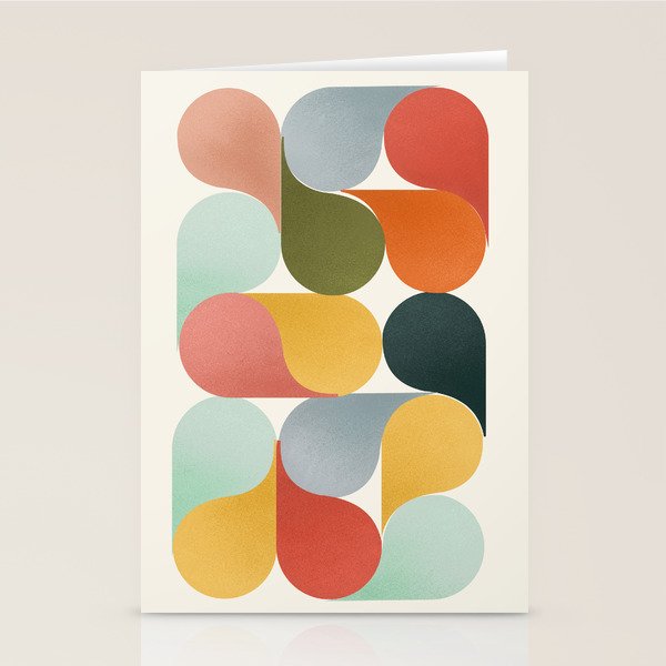 Shapes of color - abstract Stationery Card Gallery Image 1