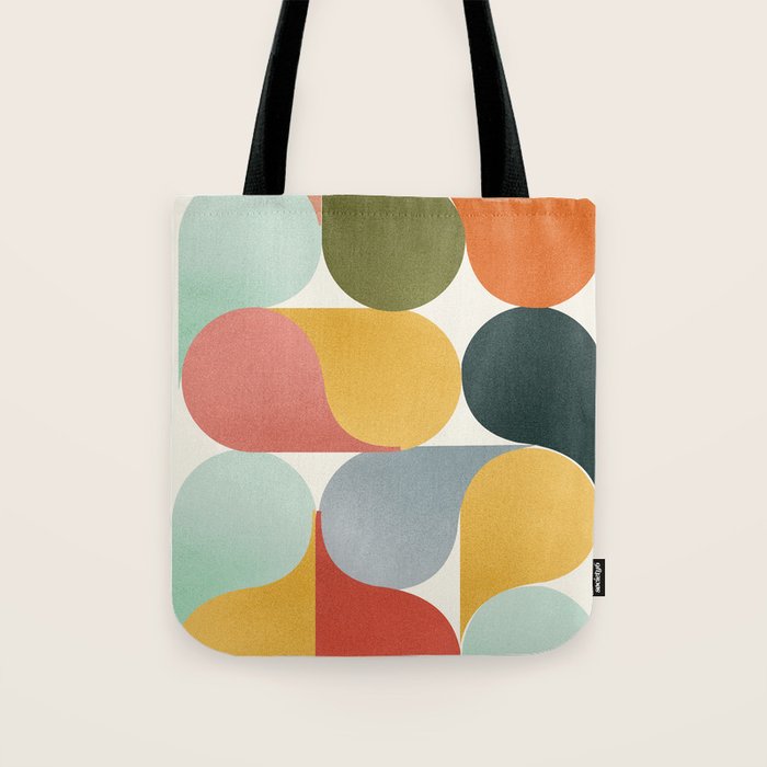 Shapes of color - abstract Tote Bag Gallery Image 1