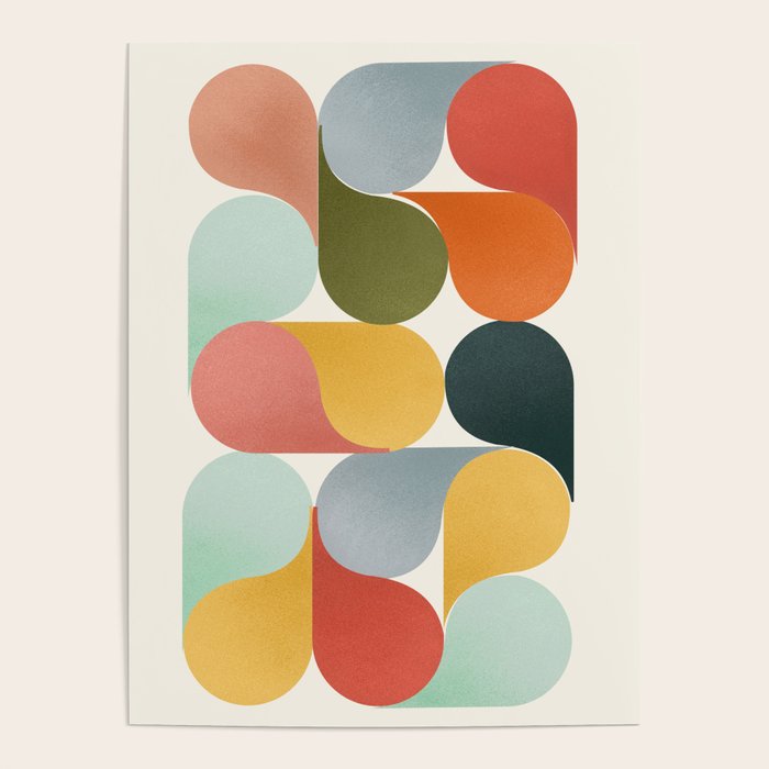 Shapes of color - abstract Poster Gallery Image 4