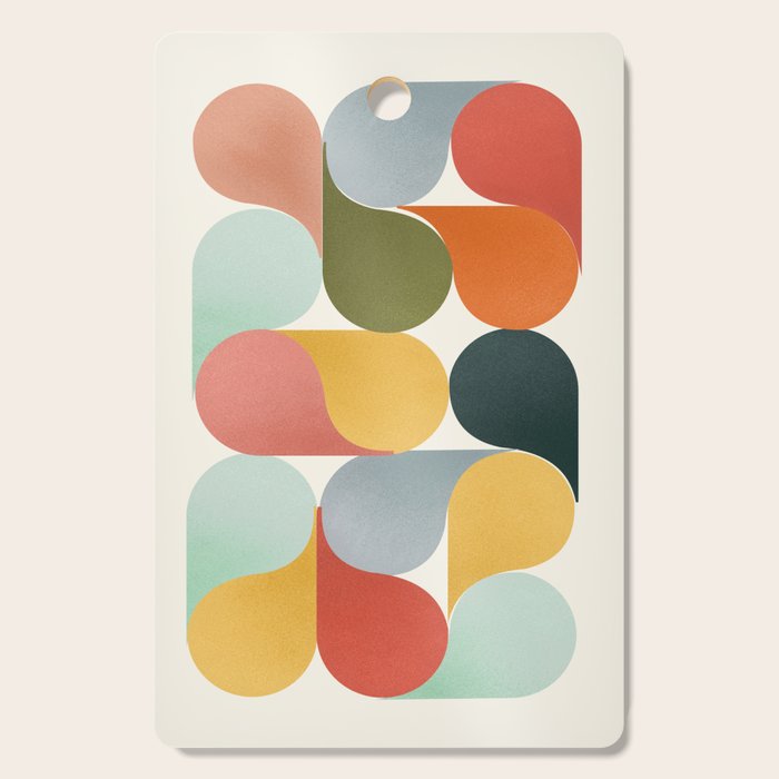 Shapes of color - abstract Cutting Board Gallery Image 1