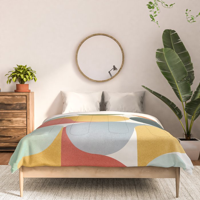 Shapes of color - abstract Comforter Gallery Image 3
