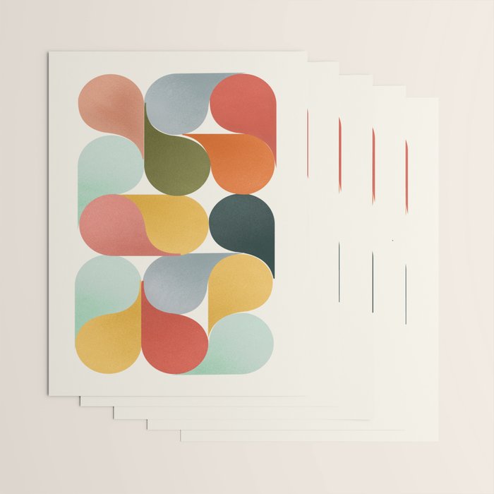 Shapes of color - abstract Wrapping Paper Gallery Image 3