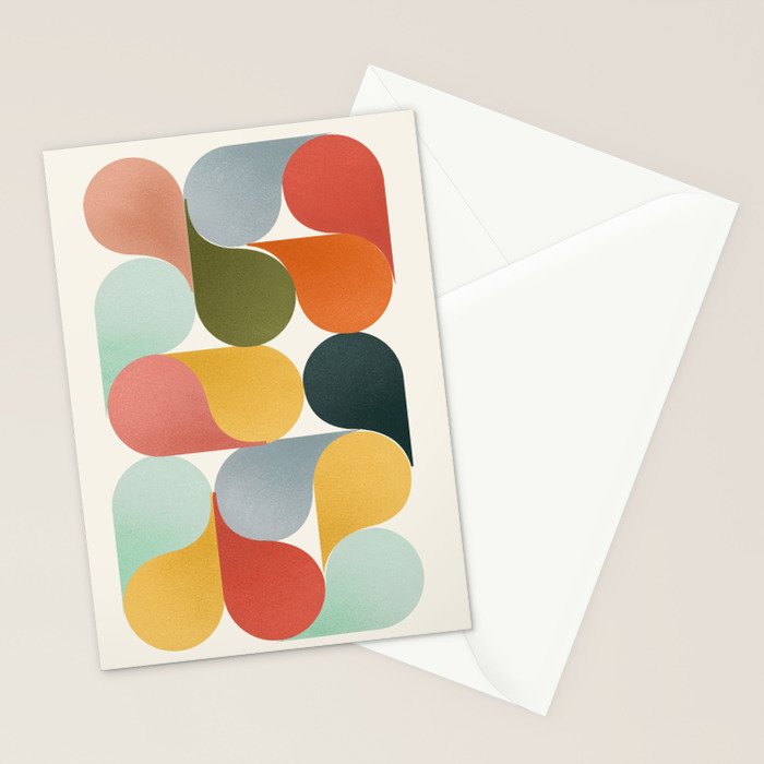 Shapes of color - abstract Stationery Card Gallery Image 2