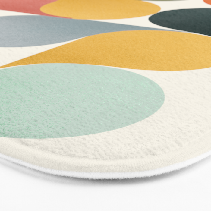 Shapes of color - abstract Bath Mat Gallery Image 3