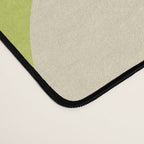 Copacetic Retro Abstract in Light Lime Linden Green and Cream Beige Desk Mat Gallery Image 4