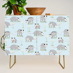 Opossums and Daisies Credenza Gallery Image 1