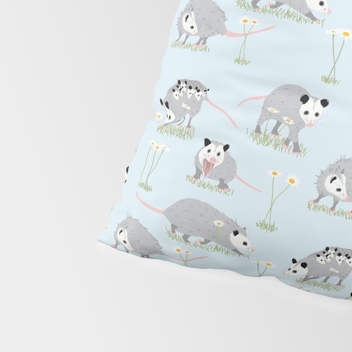 Opossums and Daisies Pillow Sham Gallery Image 4