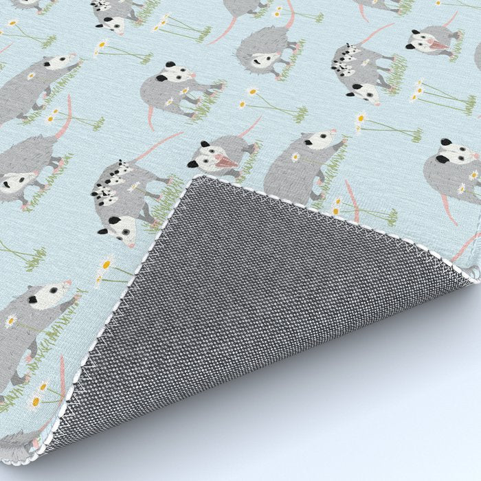 Opossums and Daisies Rug Gallery Image 4