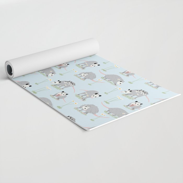 Opossums and Daisies Yoga Mat Gallery Image 2