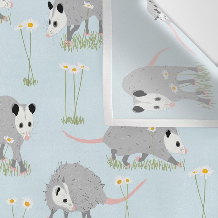 Opossums and Daisies Wall Tapestry Gallery Image 3