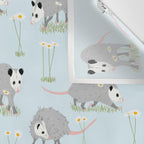 Opossums and Daisies Wall Tapestry Gallery Image 3