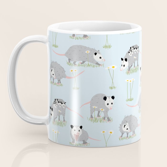 Opossums and Daisies Coffee Mug Gallery Image 3