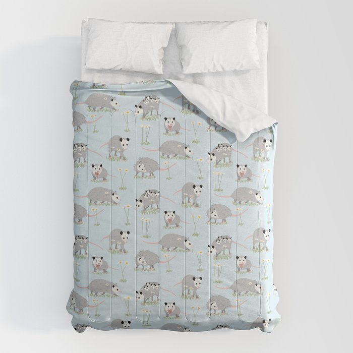 Opossums and Daisies Comforter Gallery Image 6